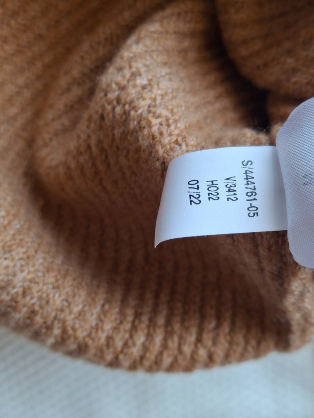 Banana Republic Womens Sweater M Camel Cotton Blend Crew Neck Knit Cozy - Picture 4 of 8